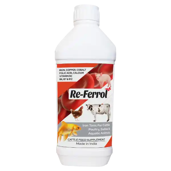 Re-Ferrol - Iron Tonic For Cattle, Poultry & Aqua - 1 Ltr