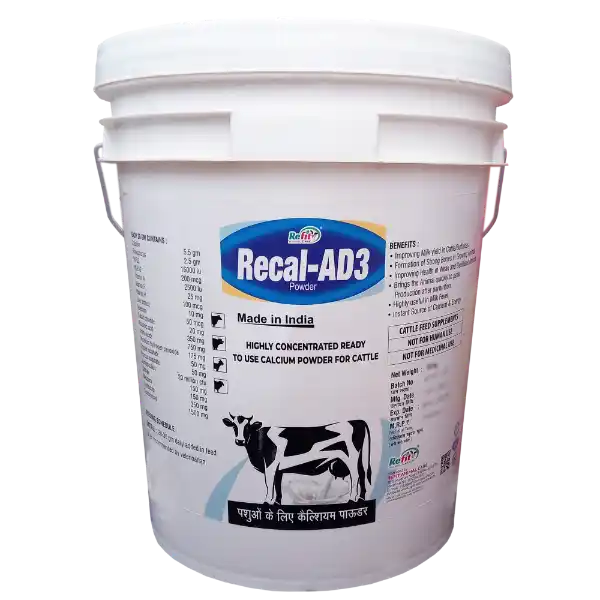 Recal-AD3 - Calcium Powder For Cattle - 20 Kg
