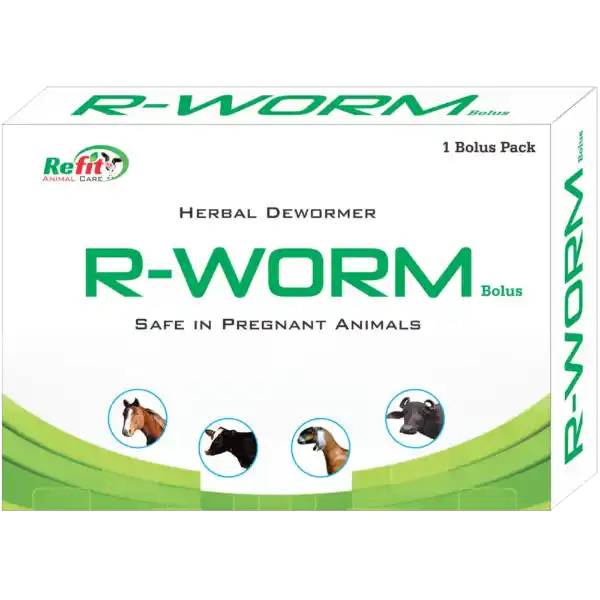 R-Worm - Herbal Dewormer - Single Bolus Back