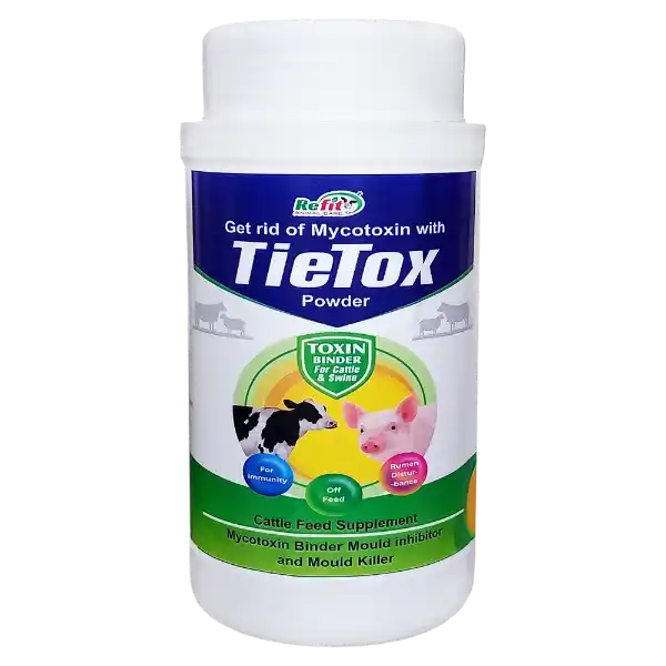 Tie Tox - Toxin Binder Powder For Cattle & Poultry - 1 Kg
