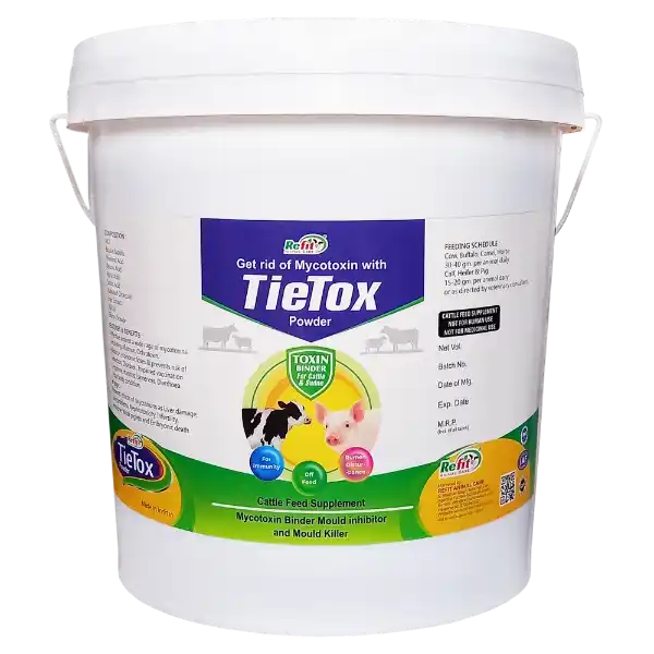 Tie Tox - Toxin Binder Powder For Cattle & Poultry - 10 Kg