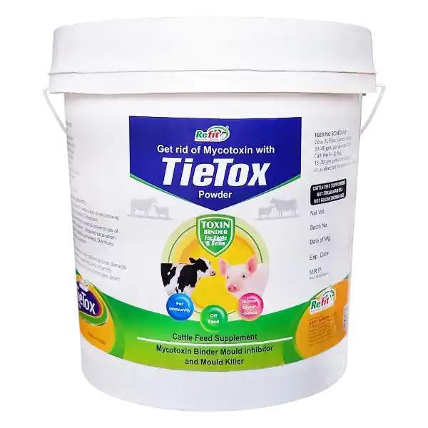 Tie Tox - Toxin Binder Powder For Cattle & Poultry - 5 Kg