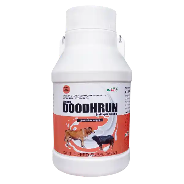 Doodhrun - Chelated Calcium for Cattle - 5 Ltr