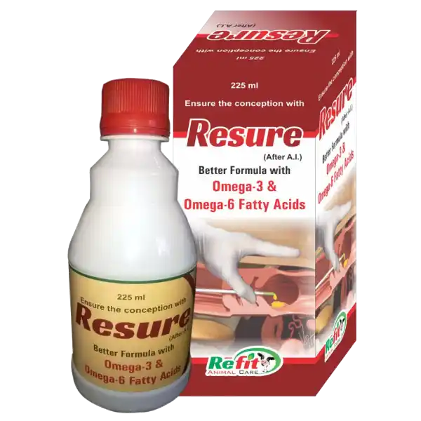 Resure - Conception Improving Liquid For Cattle - 225 ml