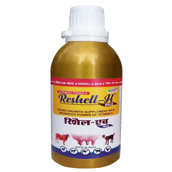Reshell-H Gold - Vitamin-H For Cattle & Poultry - 250 ml