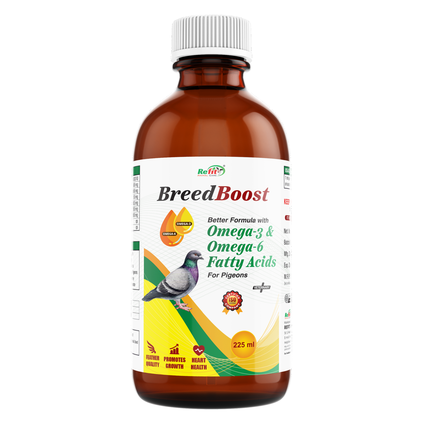 Breed Boost - Omega-3 & Omega- 6 Fatty Acids For Pigoens - 225 ml